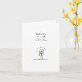 時には言葉がないのでハグカードを抱く カード (黄色い花)