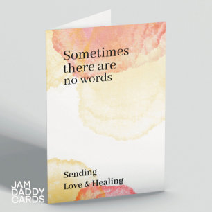 時には言葉がない悔やみや弔慰 カード