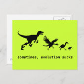 時には進化最低 ポストカード (正面/裏面)