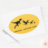 時には進化最低 楕円形シール (封筒)