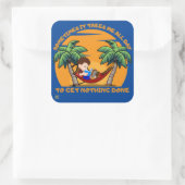 「時には…おもしろい」 スクエアシール (バッグ)