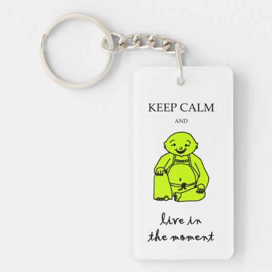 時に住んで下さい キーホルダー (正面)