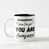 時に忘れ君は素晴らし ツートーンマグカップ (左)