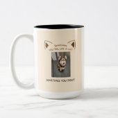 時に感じは猫のマグが好き ツートーンマグカップ (左)