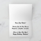 「時のメロディ」誕生日カード カード (内部)