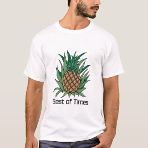 時のロゴのティーのメンズベスト Tシャツ