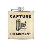 時のヴィンテージのカメラのカメラマンを捕獲して下さい フラスク (正面)