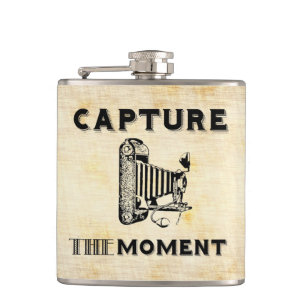 時のヴィンテージのカメラのカメラマンを捕獲して下さい フラスク