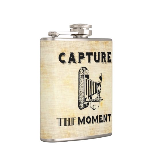 時のヴィンテージのカメラのカメラマンを捕獲して下さい フラスク (右)