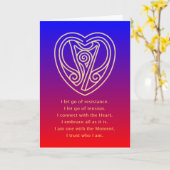 時の信念-挨拶状 カード (黄色い花)