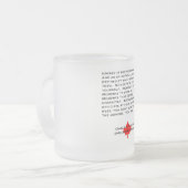 時の審判員曇らされたガラスを所有するため フロストグラスマグカップ (正面左)