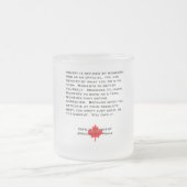 時の審判員曇らされたガラスを所有するため フロストグラスマグカップ (中央)