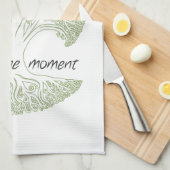 時の木に住んで下さい キッチンタオル (四つ折り)