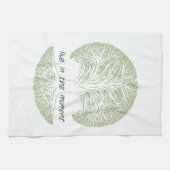 時の木に住んで下さい キッチンタオル (横)