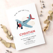 時の流れは早いものですね、飛行機と誕生日 招待状