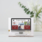 時の流れは早い、卒業パーティーの写真 ポストカード (スタンド正面)