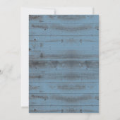 時の流れを感じるダスティーブルーのおとぎ話のようなウェディング 招待状 (裏面)