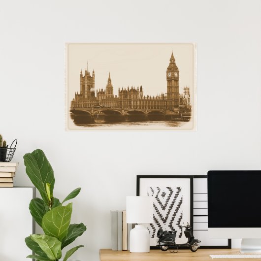 時の流れ ポスター (ホームオフィス)