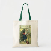 時の父、新年のご多幸をお祈りします トートバッグ (正面)