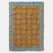 『時の織物』:中世の幾何学 スローブランケット (正面縦)