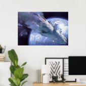 時の遠い海岸 ポスター (ホームオフィス)