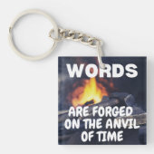 時の闇に紛れる言葉 キーホルダー (正面)