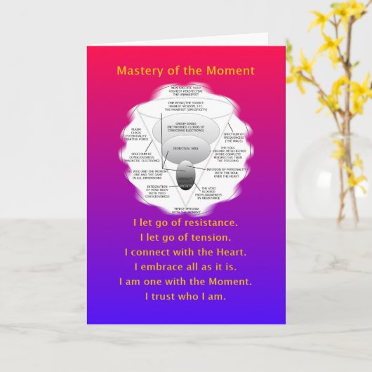 時のMASTERY-MANTRA -挨拶状 カード (黄色い花)