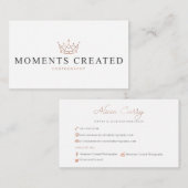 時は写真撮影を作成しました 名刺 (正面/裏面)