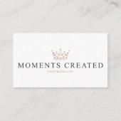 時は写真撮影を作成しました 名刺 (正面)