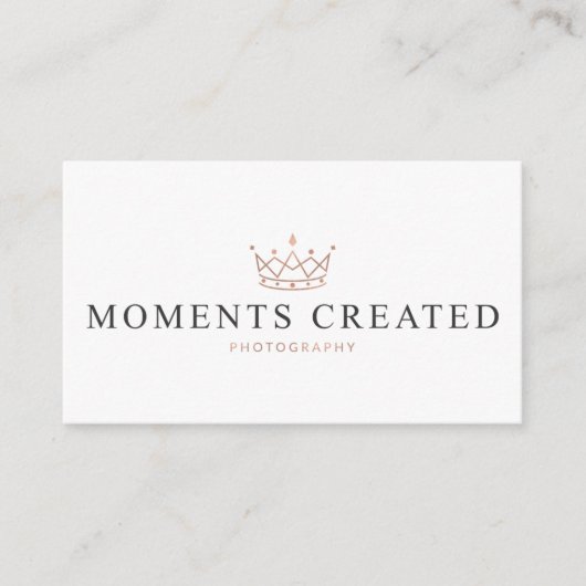 時は写真撮影を作成しました 名刺 (正面)