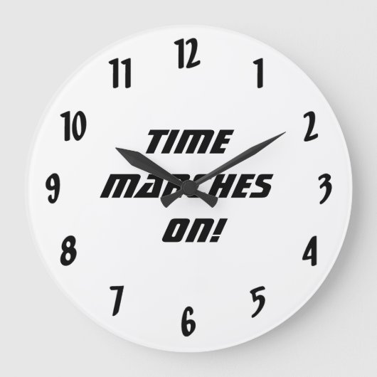 時は刻々と迫る ラージ壁時計 (正面)