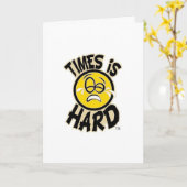 時は堅いです(バースデー・カード) カード (黄色い花)