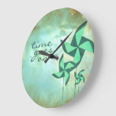 時は輪廻の夢に移る ラージ壁時計 (傾斜)