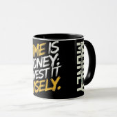 「時は金」は重視する強力な比喩である マグカップ (正面右)