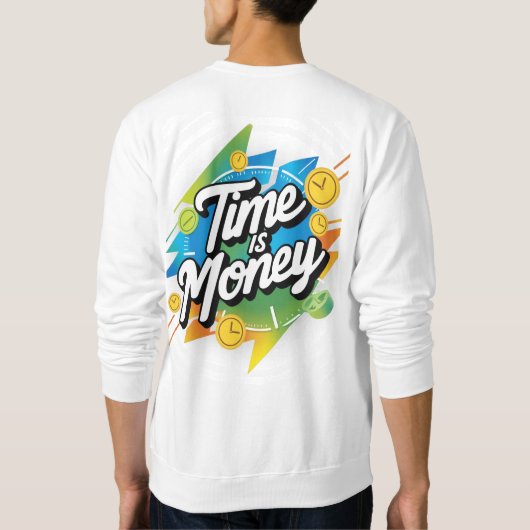 時は金 スウェットシャツ (裏面)