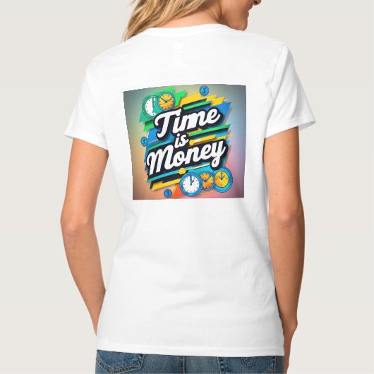 時は金 Tシャツ (裏面)