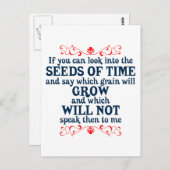 時もしの種を調べよう ポストカード (正面/裏面)