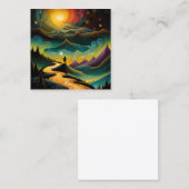 時を経もして安息日を迎える スクエア名刺 (正面/裏面)