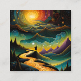 時を経もして安息日を迎える スクエア名刺