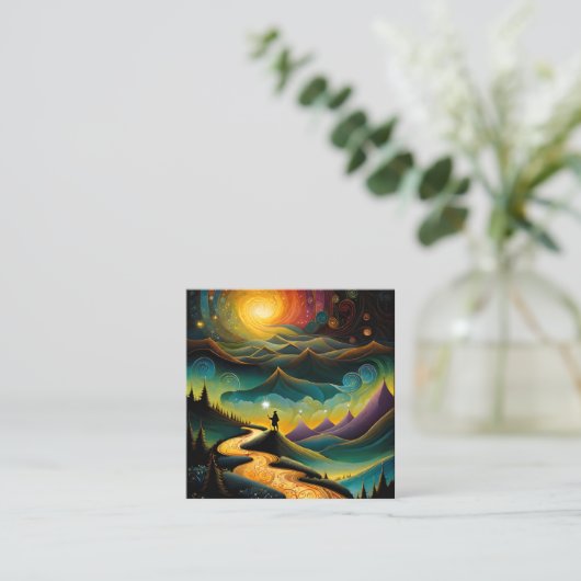 時を経もして安息日を迎える スクエア名刺 (スタンド正面)