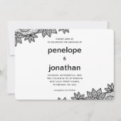 時を超えるウェディングレーススタイル 招待状 (正面)