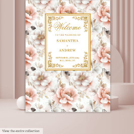 時を超えるブッシュゴールドの水彩結婚式タペストリー タペストリー