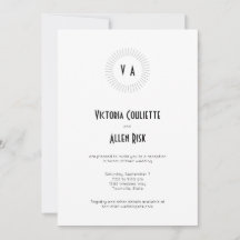 時を超えるモノグラム サークル ミニマリスト レセプション