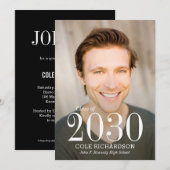 時を超える卒業のお知らせ 招待状 (正面/裏面)