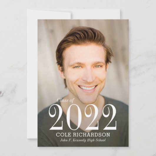 時を超える卒業のお知らせ 招待状 (正面)