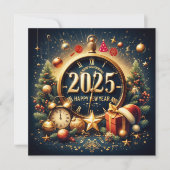 時を超える宝物：2025年の到来を祝う シーズンカード (正面)