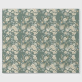 時を超える花の優雅なギフト包装 ラッピングペーパー (フラット)