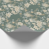 時を超える花の優雅なギフト包装 ラッピングペーパー (角)