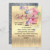 時を超える花の集まり 招待状 (正面/裏面)