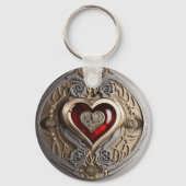 時を超える蒸気機関の愛の鼓動 キーホルダー (正面)